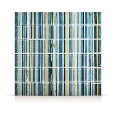 Mosaico Lineas Azul 5 30x30 | Piu