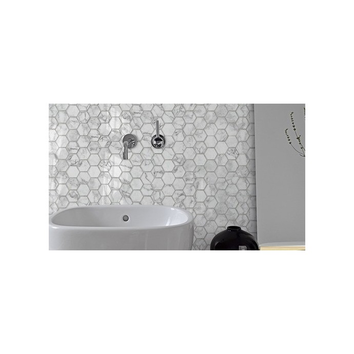 Mosaico Hexa Carrara 26x30 | Piu