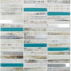 Mosaico White Wood 30x30 Disc| Piu