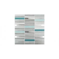 Mosaico Silver Wood 30x30 Disc | Piu