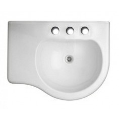 Lavatorio Avignon 60cm Izquierdo 3 Agujeros Blanco | Ferrum