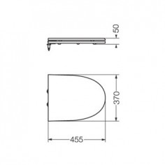 Asiento de Inodoro Marina con Herrajes Cromadas | Ferrum 2
