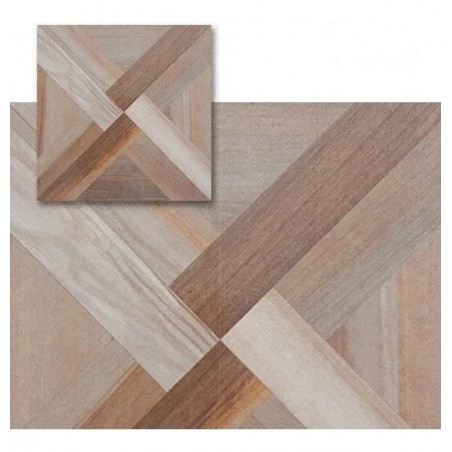 Madera Entramada Marron 35x35 1ra Calidad | Lourdes