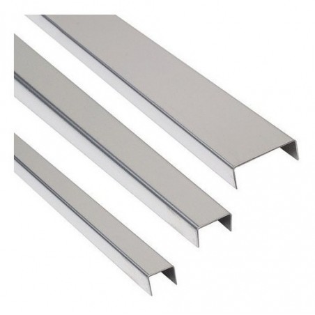 Listel 20x20mm Acero Inoxidable Brillante | Moldumet