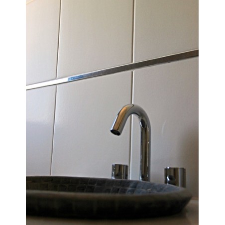 Listel 20x20mm Acero Inoxidable Brillante | Moldumet