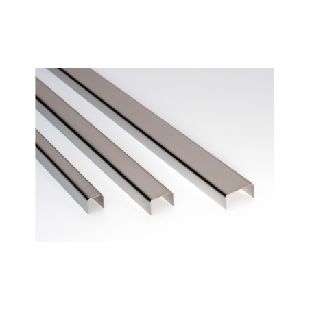 Listel Guarda 40mm Acero Inoxidable Esmerilado | Moldumet