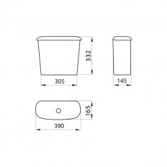 Deposito de Apoyar Andina Simple Descarga Blanco 4,5Lts|... 2