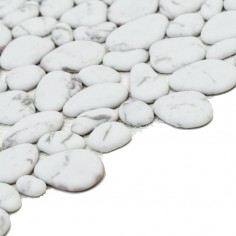 Pebble White Marble 30x30 | Mallas Misiones Deco 2