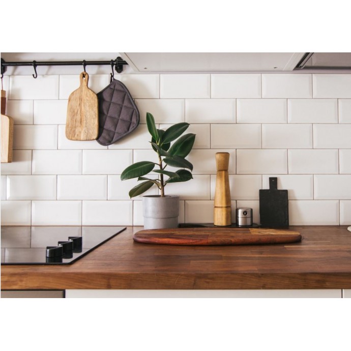 Subway 10x20 Biselado Blanco Brillante 1ra....