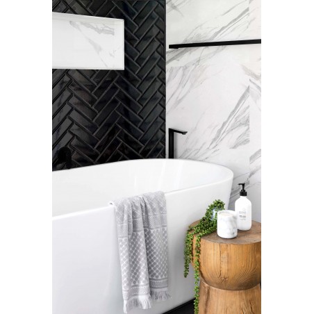 BRICK BLACK BISELADO 7.5X25CM - CERAL