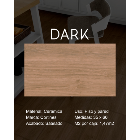 Scandinavian Dark 35x60 1ra. Calidad - Cortines