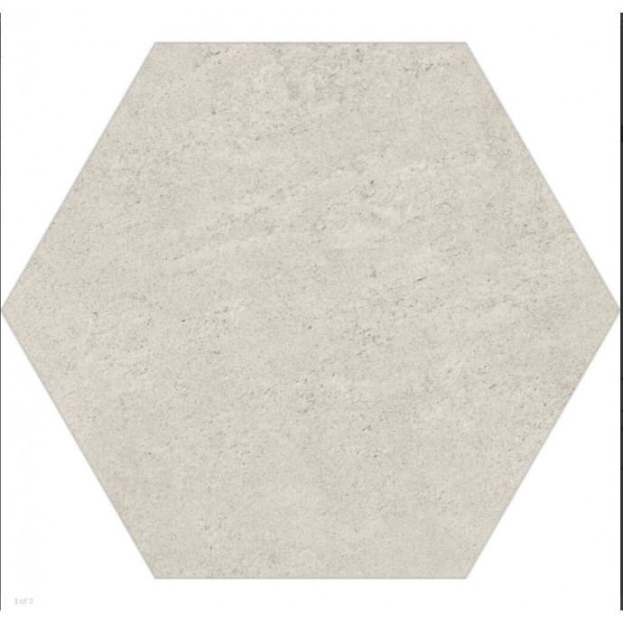 Hexagonal 17x19.5 Cement Off (Caja x 1 m2) Céramica | Misiones Deco