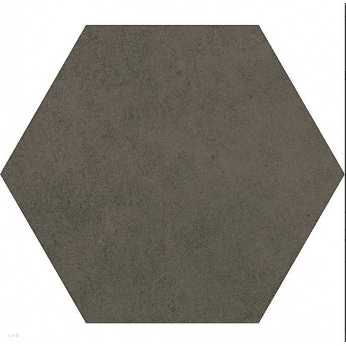 Hexagonal 17x19.5 Cement Dark (Caja x 1 m2) Céramica | Misiones Deco