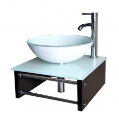 Vanitory de Colgar Bodot 46x46 Wengue Blanco | Misiones Deco