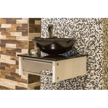 Vanitory de Colgar Bodot 46x46 Blanco Negro | Misiones Deco