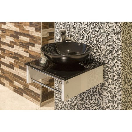 Vanitory de Colgar Bodot 46x46 Blanco Negro | Misiones Deco