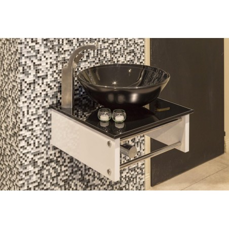 Vanitory de Colgar Bodot 46x46 Blanco Negro | Misiones Deco