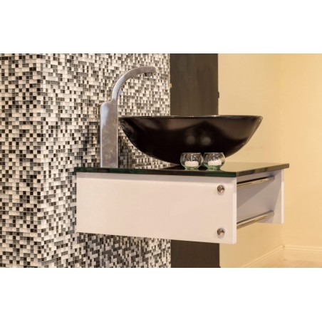 Vanitory de Colgar Bodot 46x46 Blanco Negro | Misiones Deco