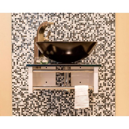 Vanitory de Colgar Bodot 46x46 Blanco Negro | Misiones Deco