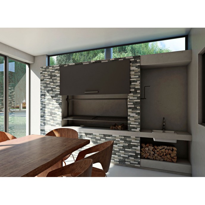 Aysen Grau Blend 15x55 | Misiones Deco