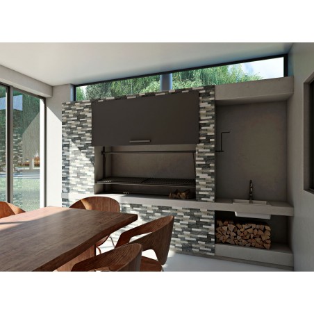 Aysen Grau Blend 15x55 | Misiones Deco