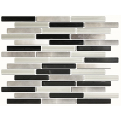 Mosaico Laguna Blanco y Negro 26x30 - PIU