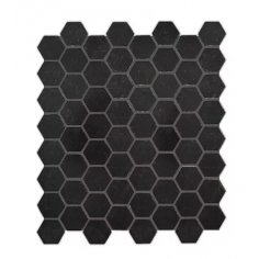 Mosaico Hexa Negro 26x30 Disc - Piu