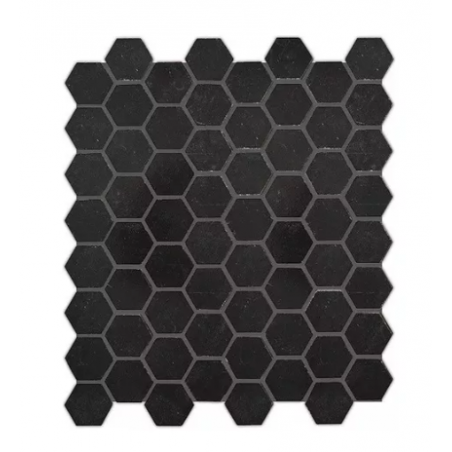 Mosaico Hexa Negro 26x30 Disc - Piu