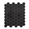 Mosaico Hexa Negro 26x30 Disc - Piu