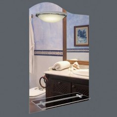 Espejo con Luz y Repisa 50x65 | Martino