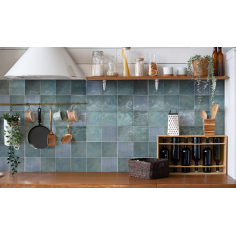 Dolce Deco Azul Brillo 15x15 Caja x 15 Pz.| Ceramica Piu 2