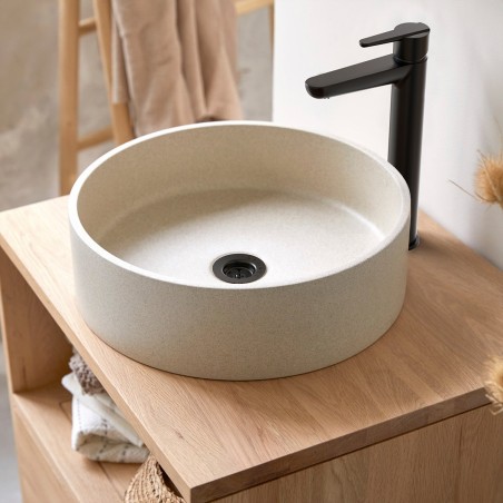 Lavatorio Monocomando Alto Flat Black | Hidromet