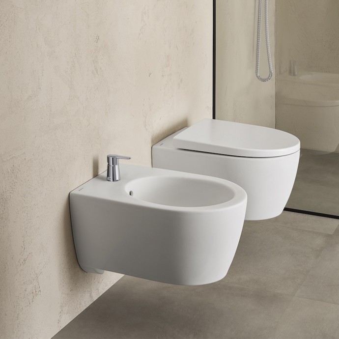 Bidet con Transferencia Monocomando Flat Cromo...