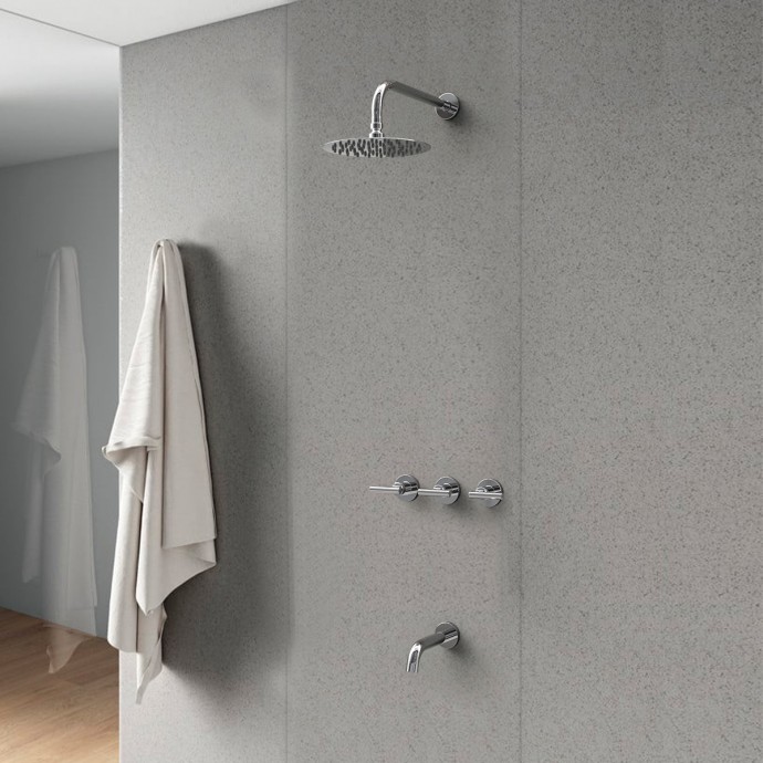 Ducha Con Transferencia Sun Lever Cromo | Hidromet