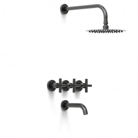 Ducha Con Transferencia Sun Cruz Black | Hidromet