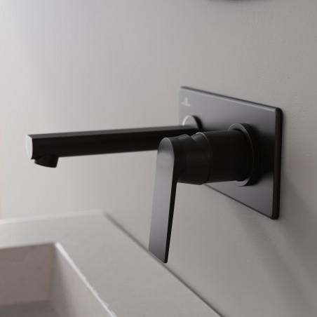 Lavatorio Monocomando de Pared Raptor Black | Hidromet