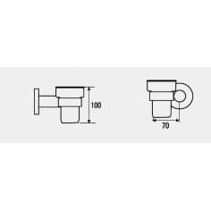 Porta celillo Dinamic Cromo | Hidromet 2