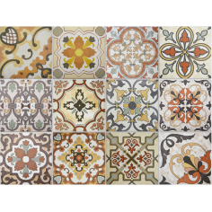 Set Carpatia (12 motivos ) 20x20 cm - Caja x 1,5m2 -...