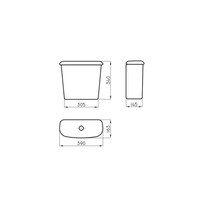 Deposito de Apoyar Andina Descarga Dual Blanco...