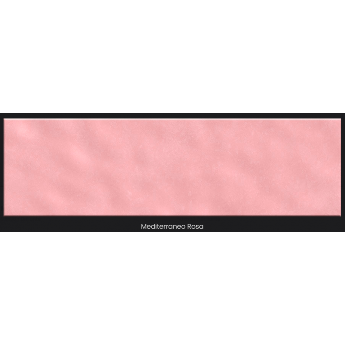 Mediterraneo 8.5x30 Rosa Brillante - Caja x 39 Pz. | Colores Solidos