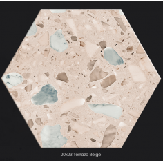 Terrazo 20x23 - Beige Mate - Caja x 25 Pz.| Colores Solidos