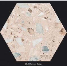 Terrazo 20x23 - Beige Mate - Caja x 25 Pz.| Colores Solidos 2