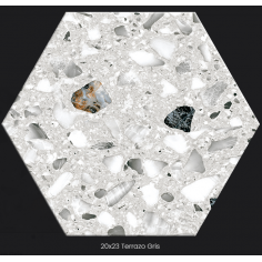 Terrazo 20x23 - Gris Mate - Caja x 25 Pz.| Colores Solidos 2