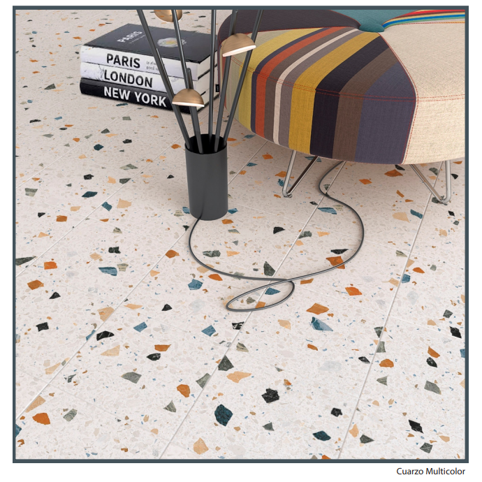 Cuarzo 20x20 Multicolor Mate - Caja x 25 Pz. |...