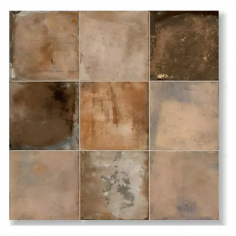 Brescia 20x20 Terra Mate - Caja x 25 Pz. | Colores Solidos