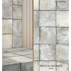 Brescia 20x20 Gris Mate - Caja x 25 Pz. | Colores Solidos 2