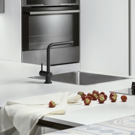 Lavatorio de Cocina Monocomando Jockey Recto Black | Hidromet