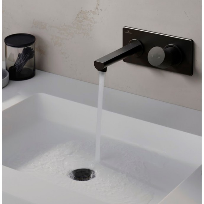 Lavatorio Monocomando de Pared Texture Black |...