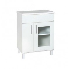 Vanitory Pie Monaco 60cm Blanco 1 Puertas Vidriada 1...