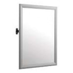 Espejo Rebatible 760mm x 560mm Aluminio Cromo Mate -...